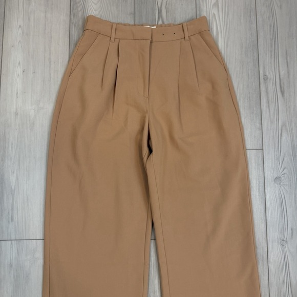 Abercrombie Pants 30/10S Brown Sloane Tailored Linen Trouser Pants 27" Inseam - Picture 2 of 12
